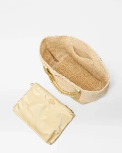 Medium Raffia Tote